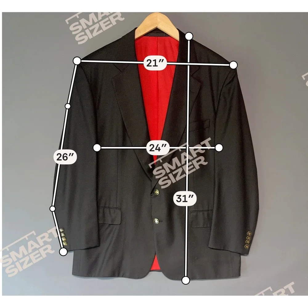 Carroll & Co by Chester Barrie Black Wool Blazer 46 R England Gold Crest Buttons